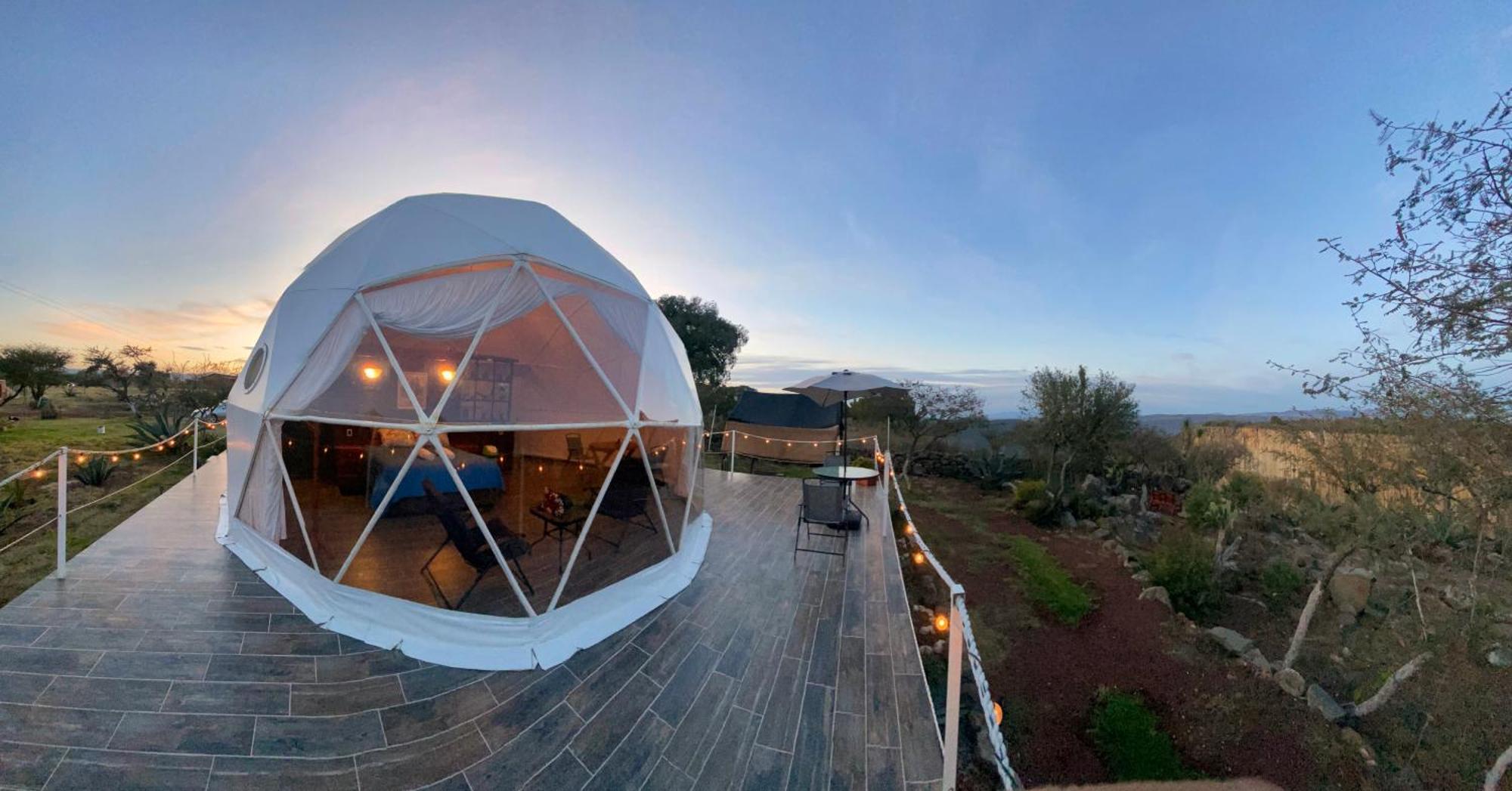 El Gato Glamping Con Vista A Prismas Basalticos Hotell Huasca de Ocampo Eksteriør bilde