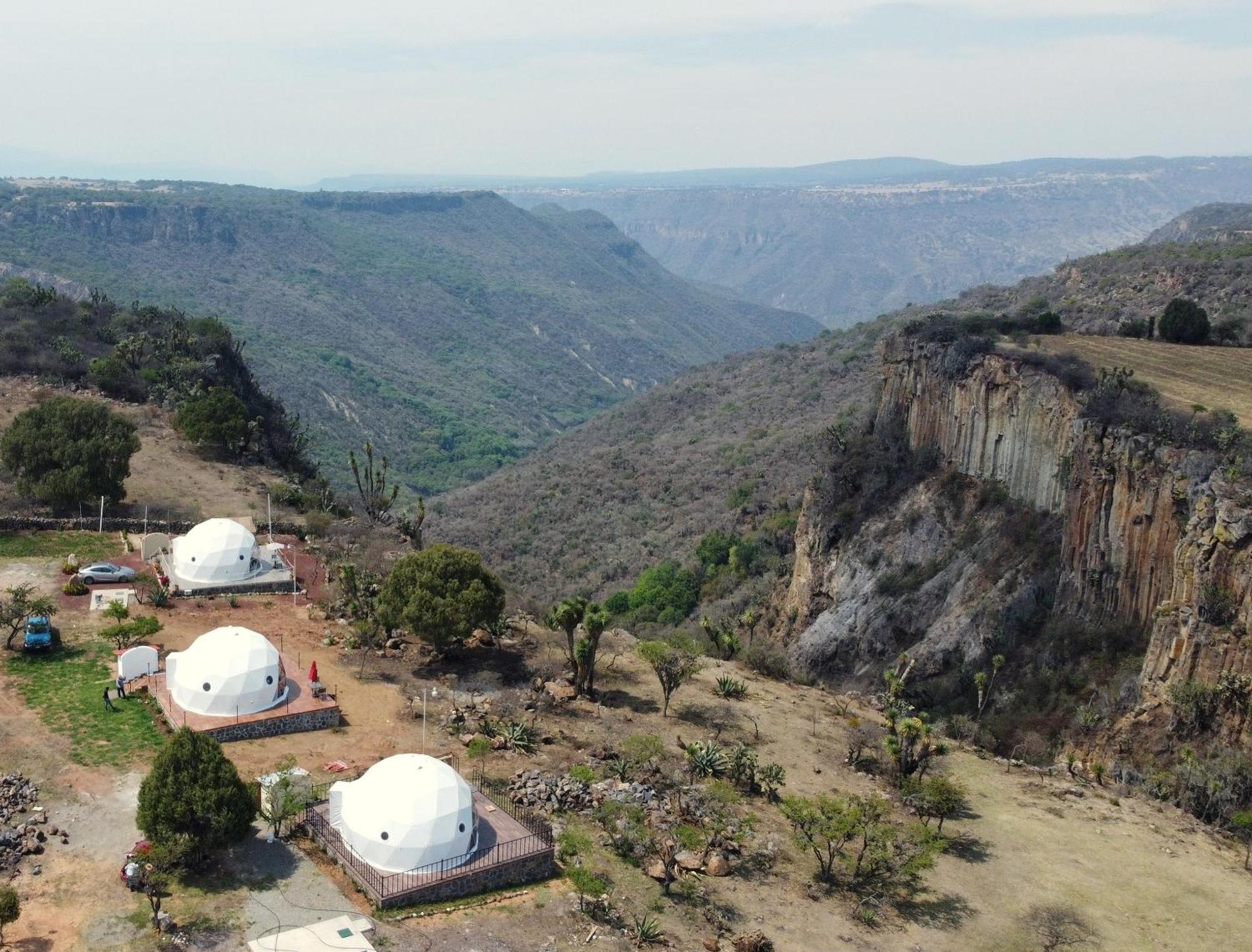 El Gato Glamping Con Vista A Prismas Basalticos Hotell Huasca de Ocampo Eksteriør bilde